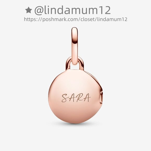 Pandora Openable & Engravable Love Locket Dangle Charm - Picture 3 of 8